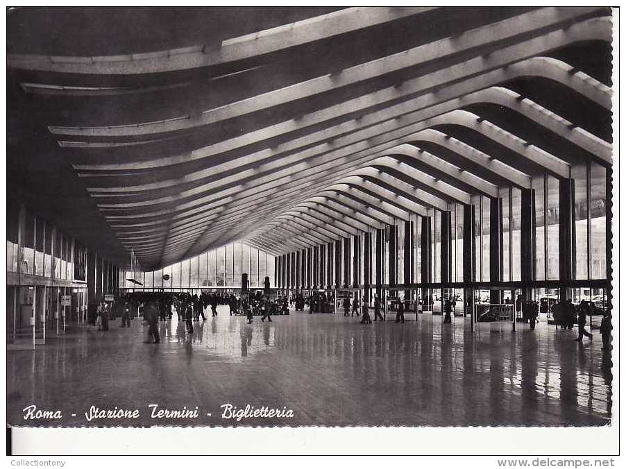 Roma - Stazione Termini - Biglietteria - Formato Grande - Viaggiata 1959 - Stazione Termini