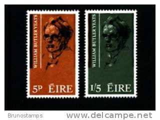 IRELAND/EIRE - 1965  YEAT'S BIRTH CENTENARY   SET MINT NH - Neufs