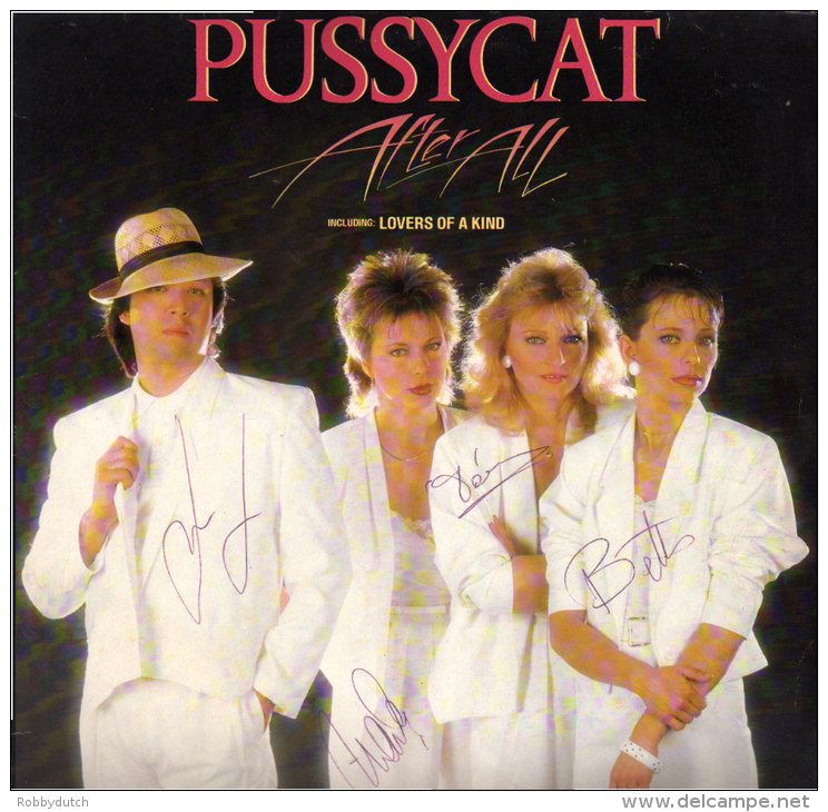 * LP *  PUSSYCAT - AFTER ALL  Hand-signed By All Band Members - Autógrafos