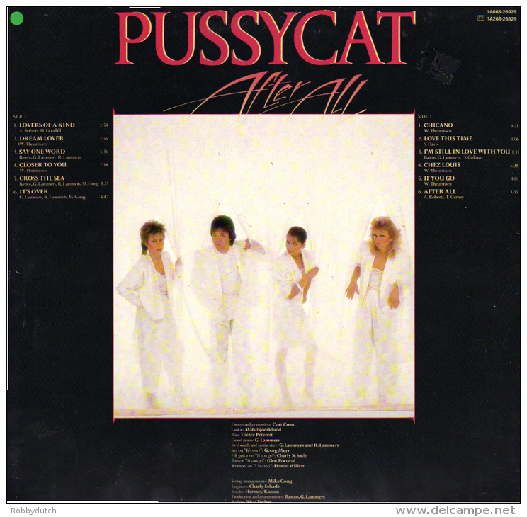 * LP *  PUSSYCAT - AFTER ALL  Hand-signed By All Band Members - Autogramme