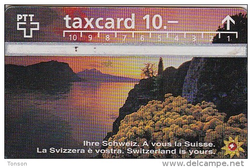 Switzerland, P51, Switzerland Is Yours - Lago Di Lugano, 2 Scans.    605E - Suisse