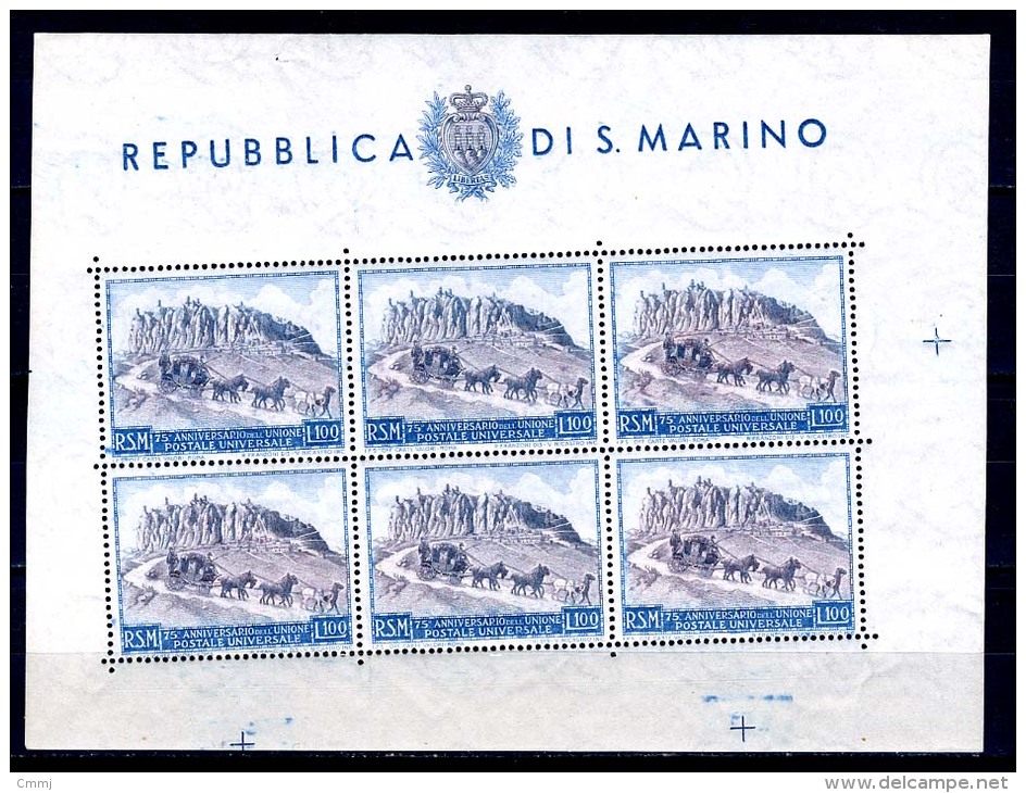 1959 - SAINT-MARIN - SAN MARINO - Block 08 - Mm 151x113 NH ( ** )  - (SM13012013....) - Blocchi & Foglietti