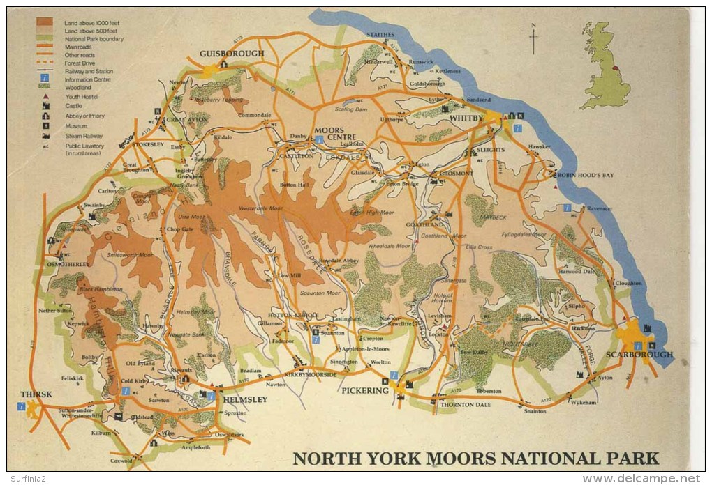 MAP - DENNIS - NORTH YORK MOORS Y004037L - Landkaarten