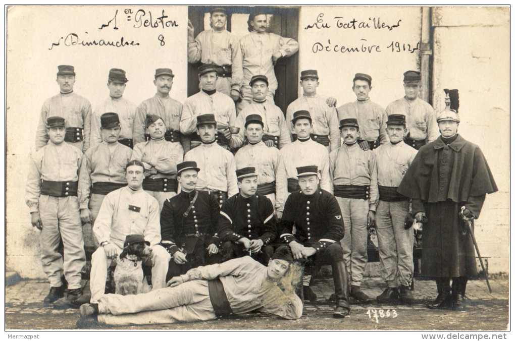 TOURS (Indre-et-Loire 37) - Militaires Du 8e Régiment De Cuirassiers En 1912 - Carte-photo Charrouin. - Tours