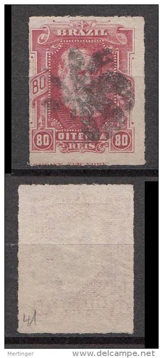 Brazil 1877 Dom Pedro 80R Mi# 41 Used LEGENDA - Used Stamps