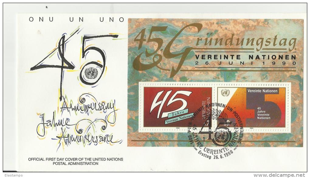 =UNO WIEN FDC 1990 - FDC