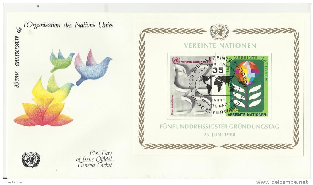 =UNO WIEN FDC 1990 - FDC