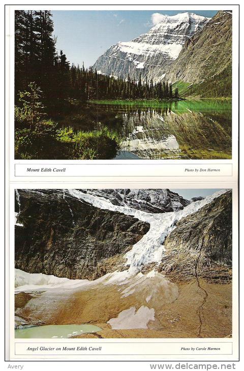 Souvenir Picture Booklet  Jasper Alberta-Canada   13 Photos  6" X 4.5 "  15 Cm X 11.5 Cm - North America