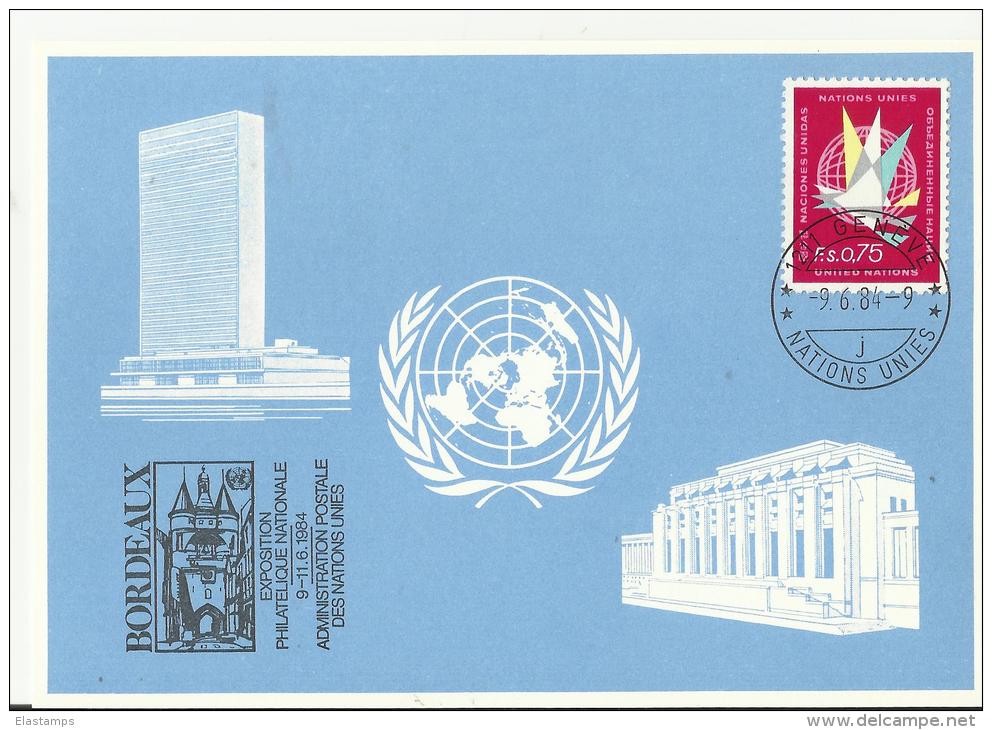 =UN GENF  GS 1984 Bordox - Covers & Documents