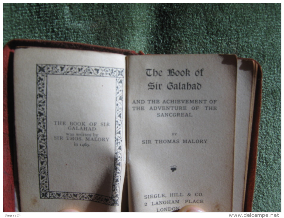 The Book Of Sir Galabad And The Achievement Of The Adventure Of The Sancgreal By Sir Thomas Malory - 1900-1949