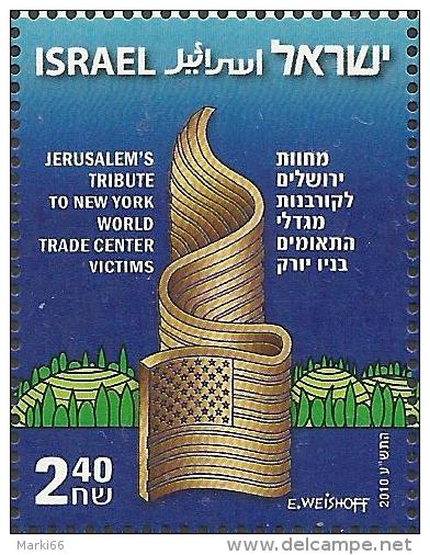 Israel - 2010 - Jerusalem's Tribute To New York World Trade Center Victims - Mint Stamp - Nuevos (sin Tab)