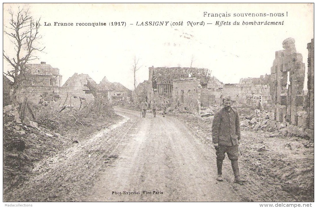 Lassigny (60)  Reflets Du Bombardement - Lassigny