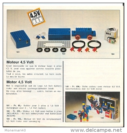 LEGO SYSTEM - LES PASSIONNANTES NOUVEAUTES - DE BOEIENDE NIEUWIGHEDEN 1970 - Catalogs