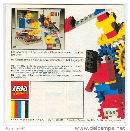LEGO SYSTEM - LES PASSIONNANTES NOUVEAUTES - DE BOEIENDE NIEUWIGHEDEN 1970 - Catalogs