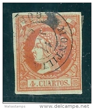 Spain 1860 4 Cu. Cordoba Montilla Used - Used Stamps