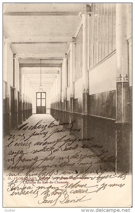 Florennes College Saint Jean Berchmans Corridor 1908 - Florennes