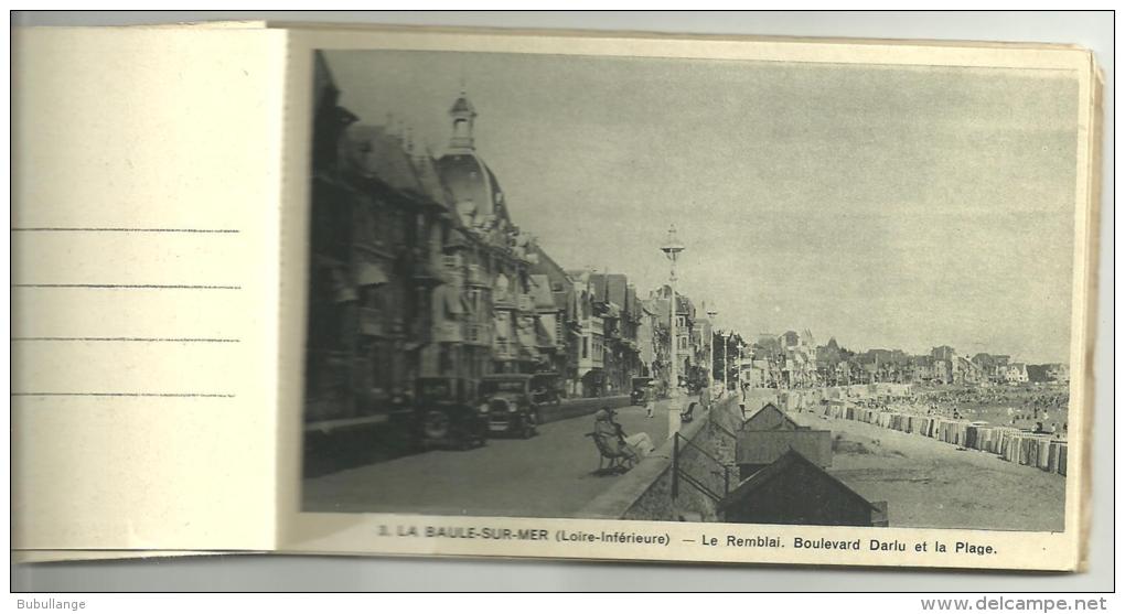 Cpa La Baule Sur Mer Dans Les Années 30, Carnet De 9 Vues Cartes Postales, Parfait état, Non écrites, Voir Scan - La Baule-Escoublac