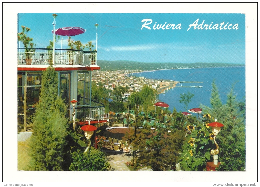 Cp, Italie, Riviera Adriatica, Panorama Vu De Gabicce Monte, Voyagée 1969 - Urbino