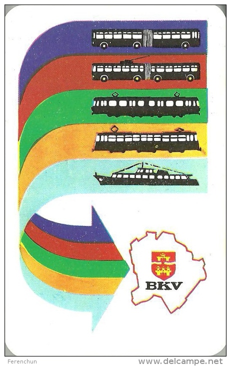 COMMUTER RAIL * SUBURBAN RAILWAY * RAILROAD * TRAIN * TRAM * TRAMWAY * CALENDAR * BKV 1972 * Hungary - Petit Format : 1971-80