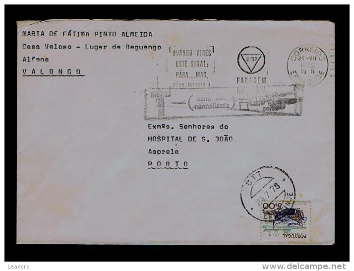 Portugal Tax T Multa Cover Covers 1978 ERMESINDE Postal Stationery Gc1665 - Covers & Documents