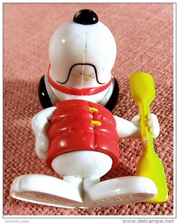 McDonald's Figur 1999  -  Snoopy Mit Ruder  -  Aufschrift : New Zealand - Sonstige & Ohne Zuordnung