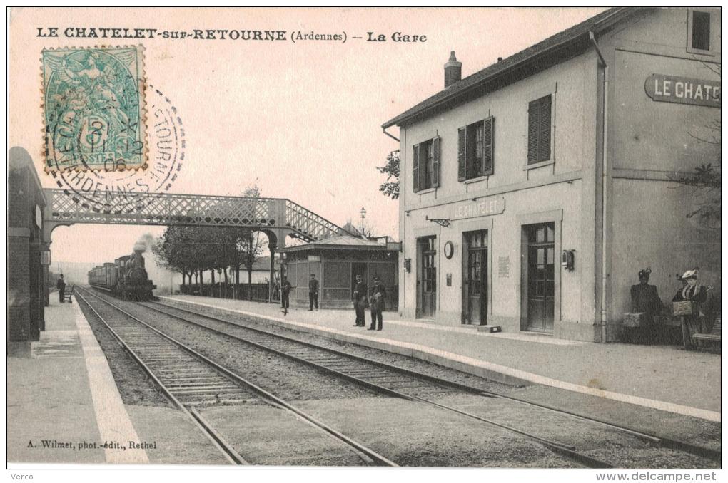 Carte Postale Ancienne De LE CHATELET SUR RETOURNE - Autres & Non Classés