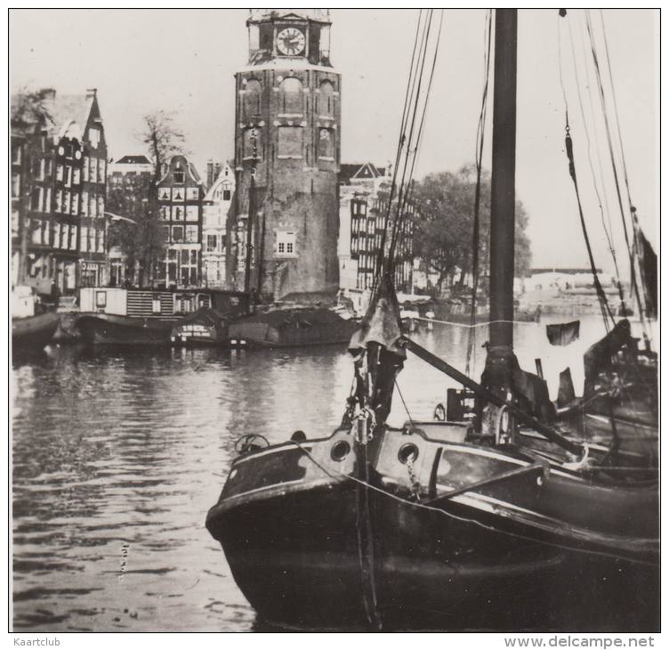 Amsterdam  - Montelbaantoren: Woonark & Zeilschip/boot -  Nederland/Holland - Amsterdam