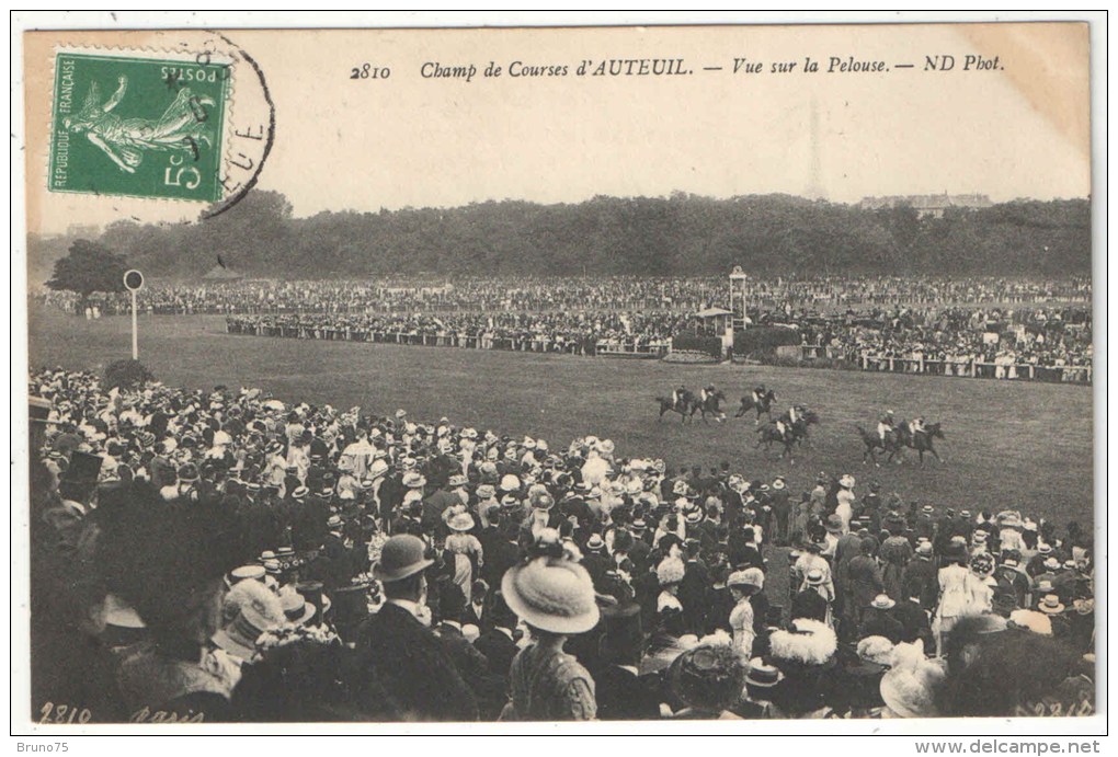 75 - PARIS 16 - Champ De Courses D'AUTEUIL - Vue Sur La Pelouse - ND 2810 - Arrondissement: 16