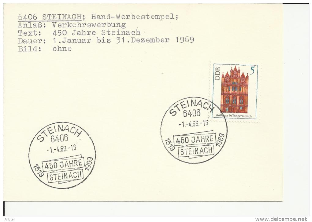 ALEMANIA DDR STEINACH 450 JAHRE - Other & Unclassified