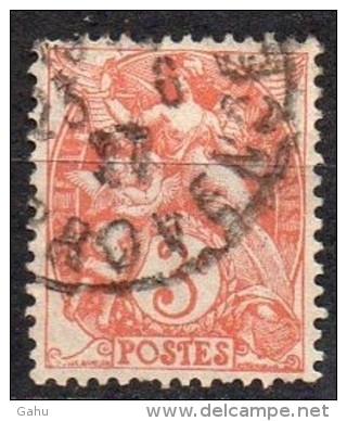 France ; 1900  ; N° Y:  109   ;   Ob  ;   "Blanc"   ; ; Cote Y  : 0.70   E. - 1900-29 Blanc