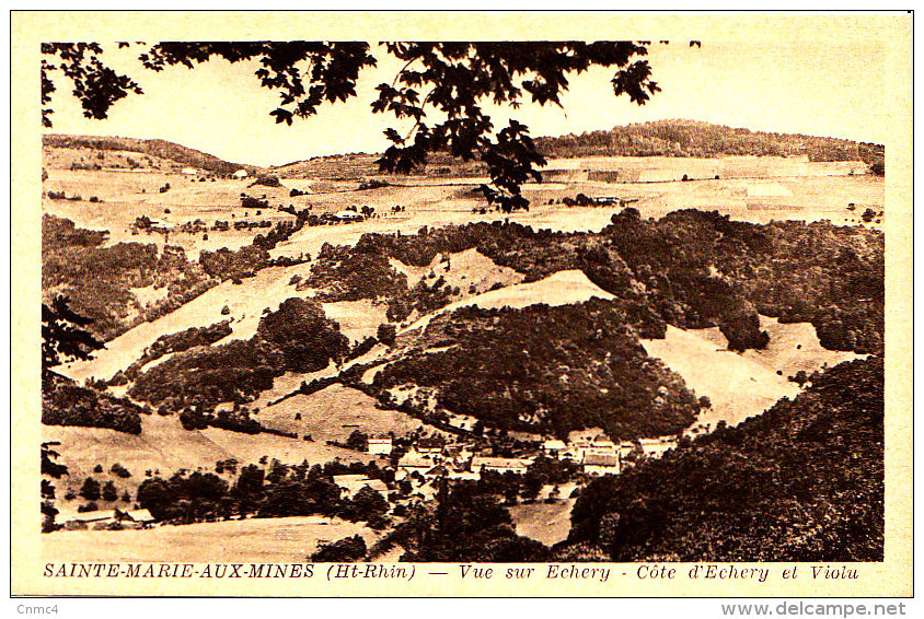 SAINTE MARIE AUX MINES,  Vue Sur Echery, Côte D´Echery Et Violu - Sainte-Marie-aux-Mines