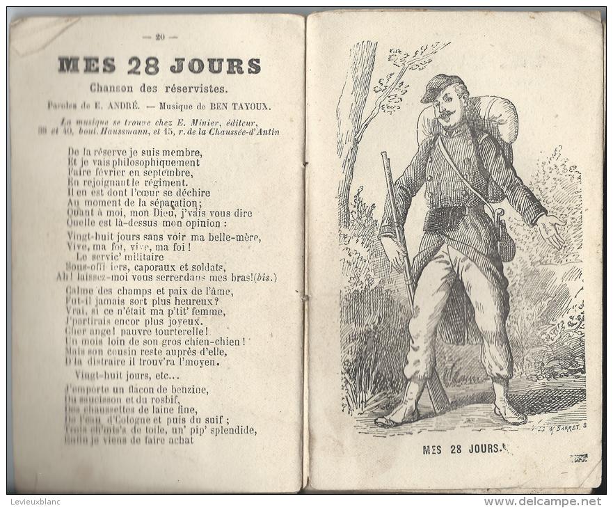 Almanach De La Nouvelle Chanson / Calendrier/Chansons De Conscrits Patriotiques De Casernes / Le Bailly/ 1883     PART23 - Otros & Sin Clasificación