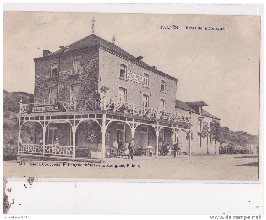 FALAEN : Hôtel De La Molignée (2 Timbres) - Onhaye