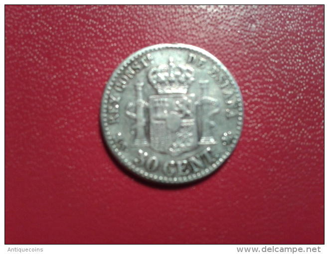 ESPAGNE  "50 CENT M.S.M 1880 (80)" - Colecciones