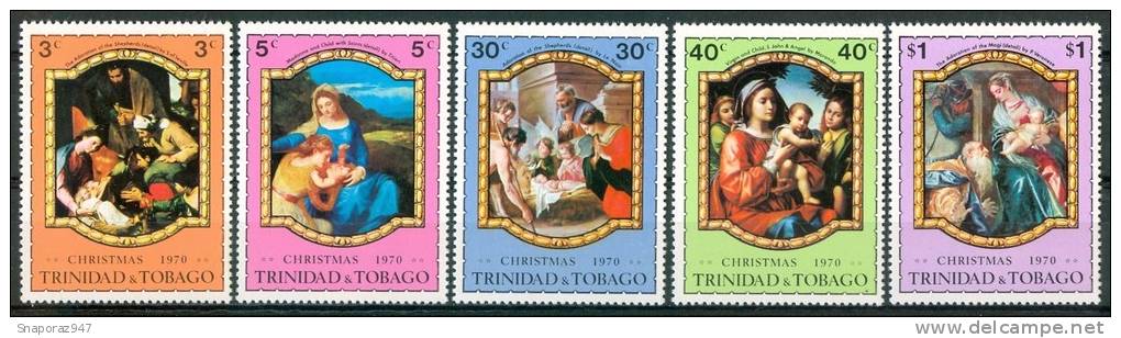 1970 Trinidad & Tobago Natale Christmas Noel Set  MNH** Nat93 - Trinidad & Tobago (1962-...)