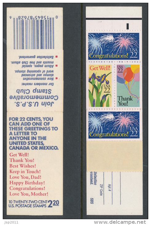 USA 1987 Scott  # 2267-2274a. Special Occasions, MNH (**). Booklet BC36 - 1981-...