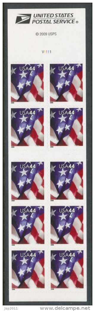 USA 2009 Scott  # 4396a. US Flag, MNH (**). Booklet BC252 - 3. 1981-...