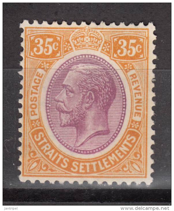 STRAITS  1921  KGV   35 C   MH   NO GUM - Straits Settlements