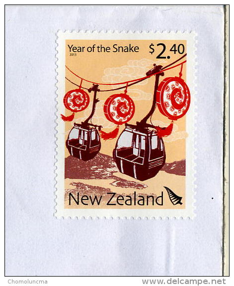 Year Of The Snake Année Du Serpent Horoscope Chinois Télécabine Ski Resort Gondola Lift Cable Car Gondelbahn Re Using - Astrologie