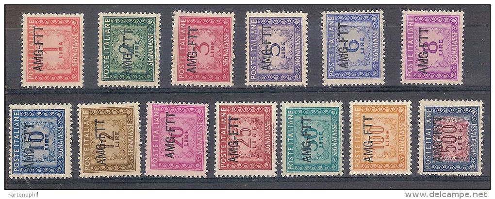 ** 1949-54 TRIESTE "ZONA A" SEGNATASSE MNH (SASS.N. 16-28) CAT. € 180,00 - Postage Due