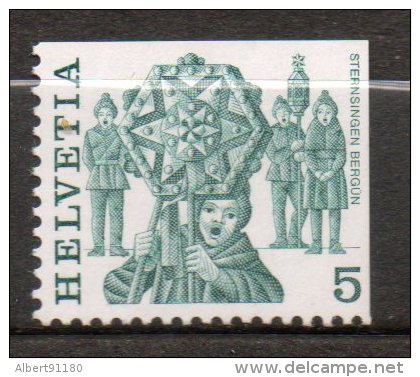 SUISSE  Le Sternsingen 1977 N°1033c - Unused Stamps