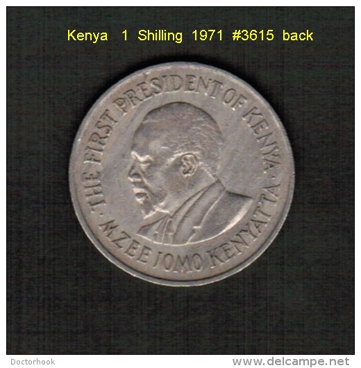 KENYA    1  SHILLING  1971  (KM # 14) - Kenya