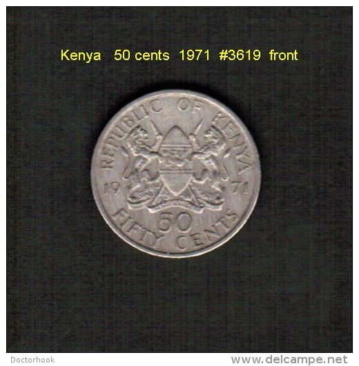 KENYA    50  CENTS  1971  (KM # 13) - Kenya