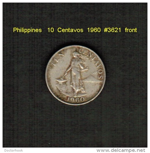 PHILIPPINES    10  CENTAVOS  1960  (KM # 188) - Philippines