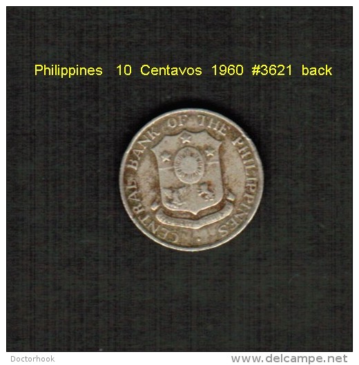 PHILIPPINES    10  CENTAVOS  1960  (KM # 188) - Philippinen