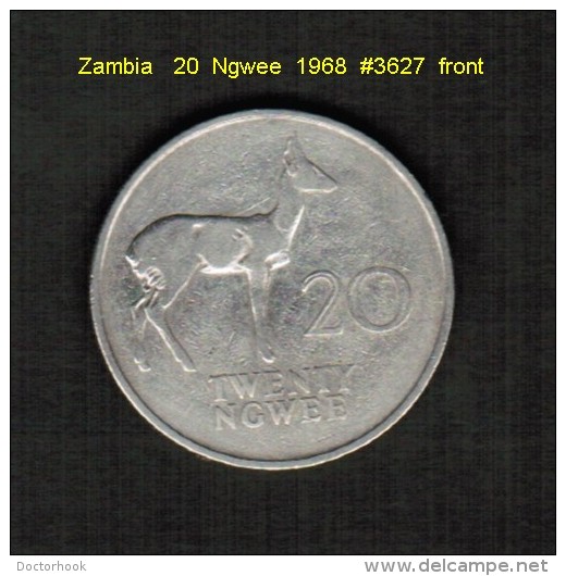 ZAMBIA    20  NGWEE  1968  (KM # 13) - Zambia