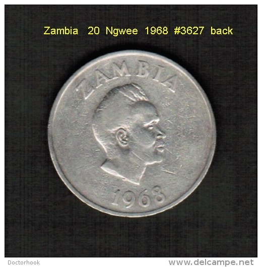 ZAMBIA    20  NGWEE  1968  (KM # 13) - Zambie