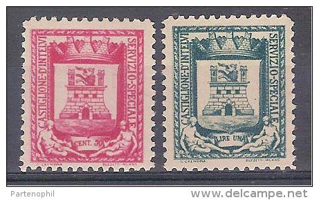 ** 1945 - EMISSIONI LOCALI CASTIGLIONE D´INTELVI MNH ( SASS. N.16/17) CAT. € 150,00 - Local And Autonomous Issues