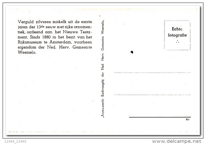 Weerselo, Verguld Zilveren Miskelk - Sonstige & Ohne Zuordnung