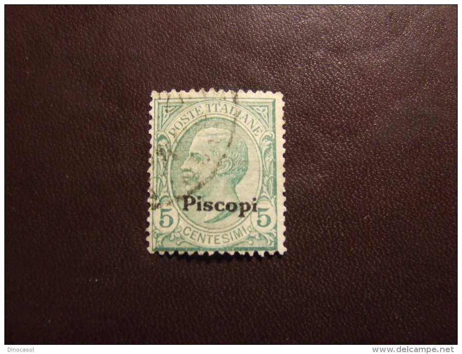 PISCOPI 1912 RE 5 C USATO - Ägäis (Piscopi)